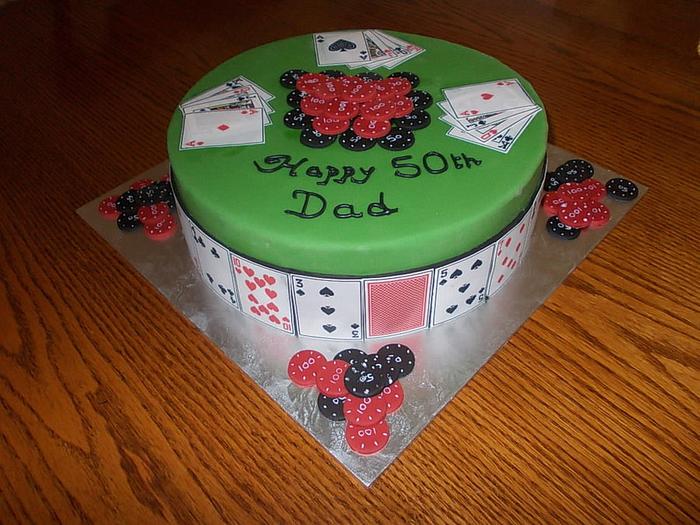 another birthday poker cake