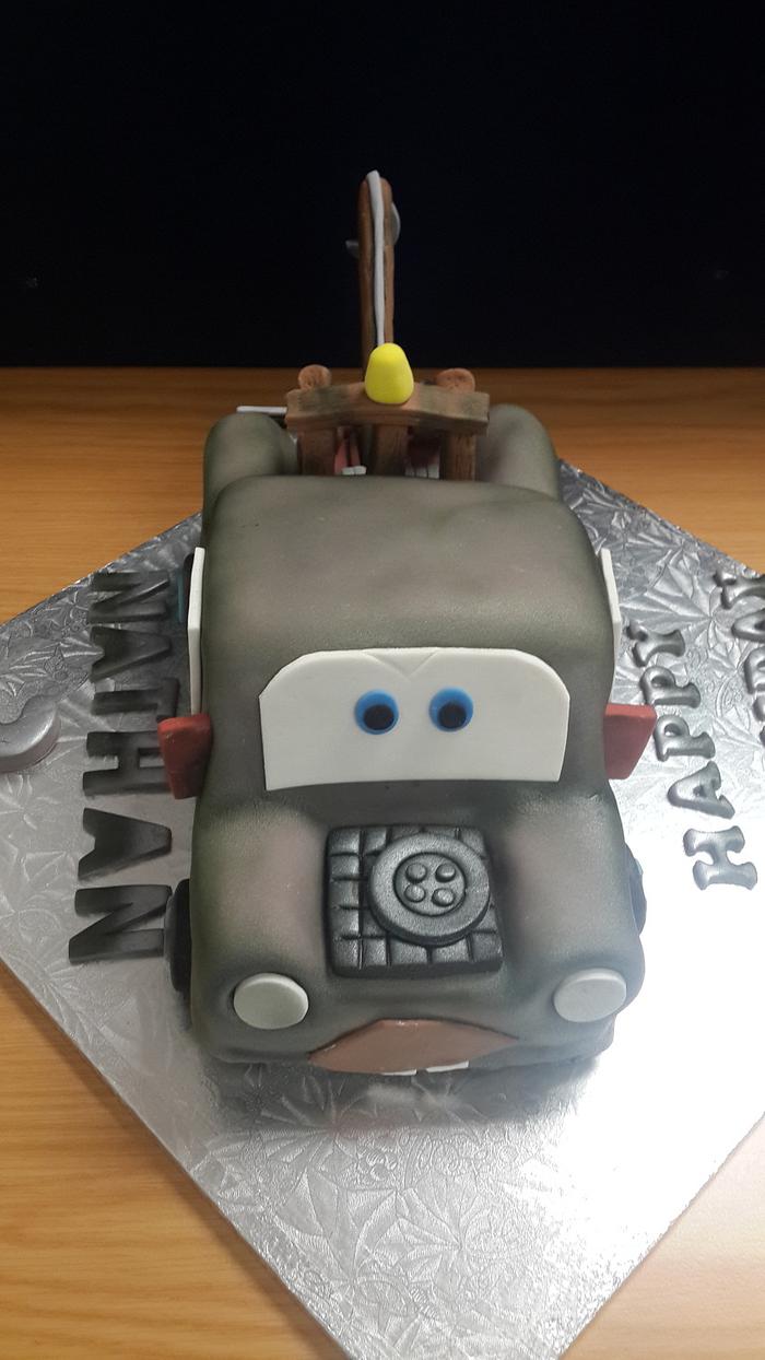 Tow mater Cake from Cars