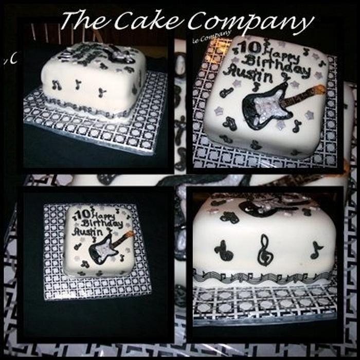 music themed cake