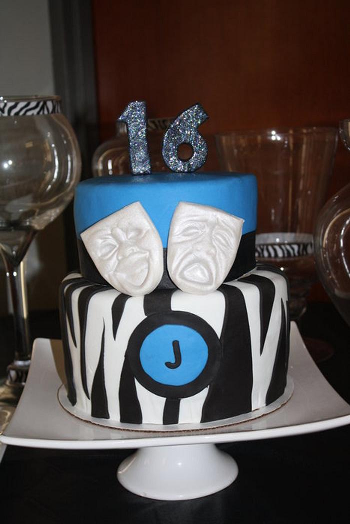 Sweet 16 birthday cake