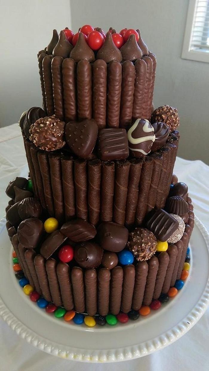 "Choc-full"  chocolate cake