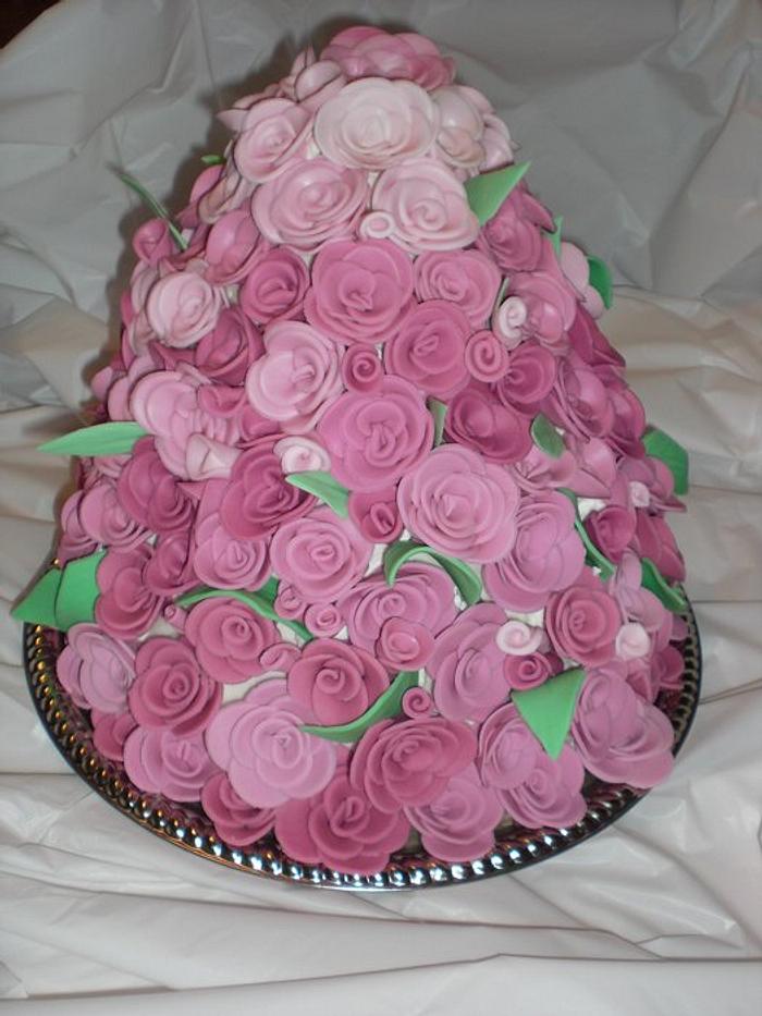 Tons of pink roses