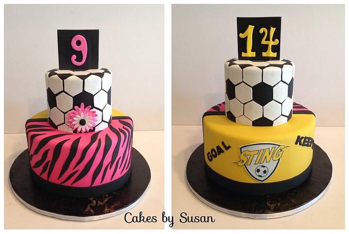 Two sided  birthday cake