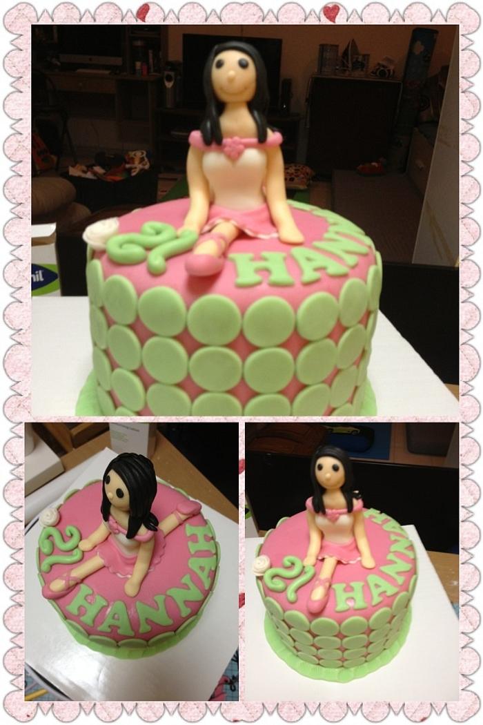 Ballerina Polka Dot Cake