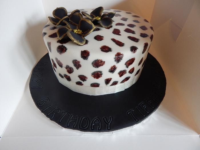 leopard cake x