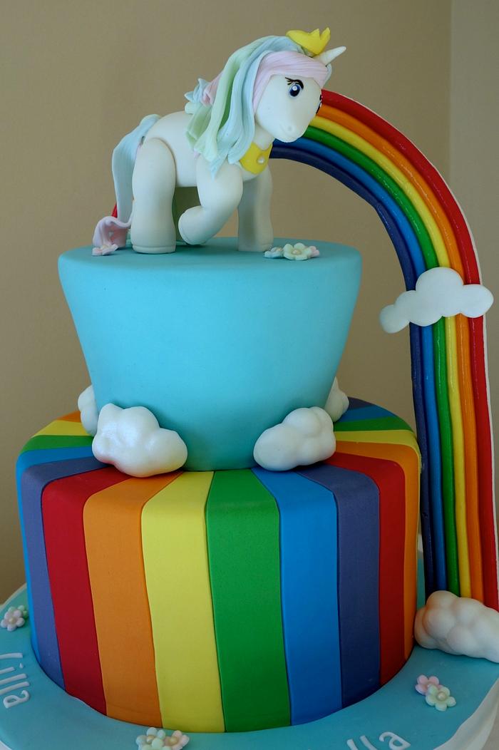 Rainbow Unicorn/Pony Cake