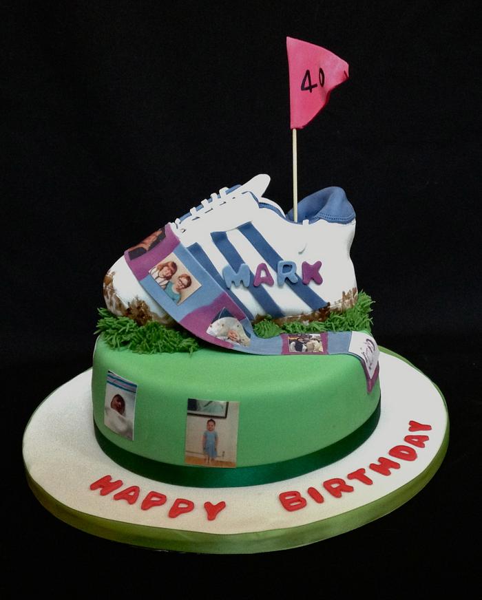Football shoe cake