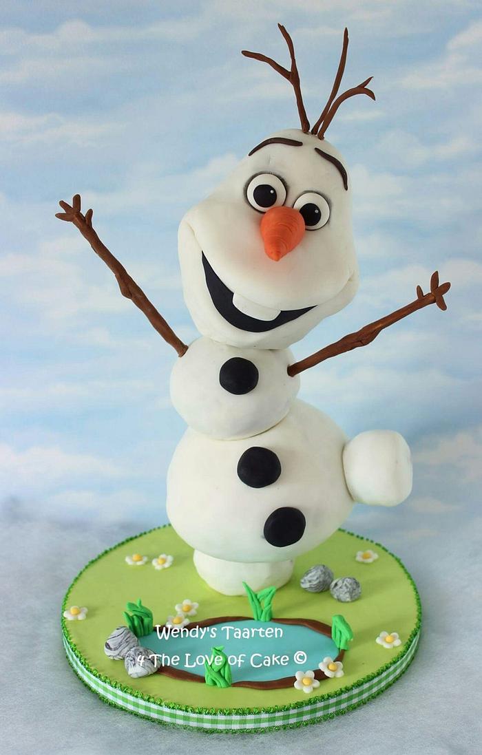 Olaf 3D cake