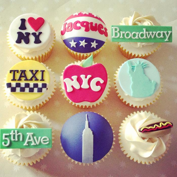 New York Theme cupcakes