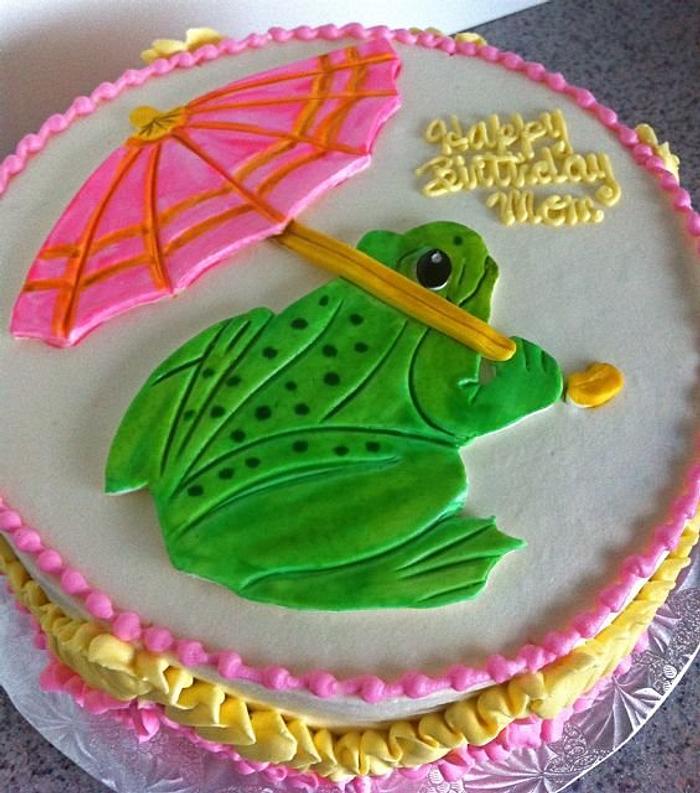 Froggy Birthday cake