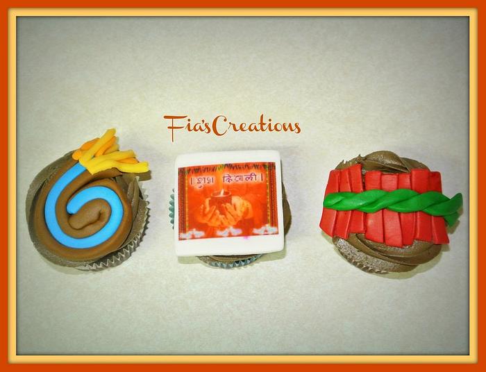 Diwali Pataka's Cupcakes