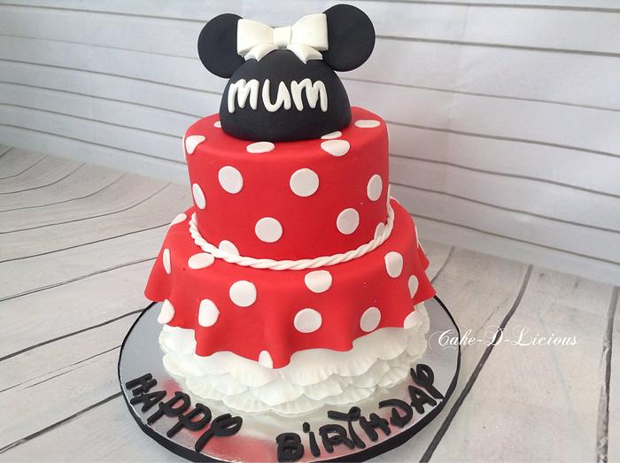Minnie Mouse Mum Birthday Cake