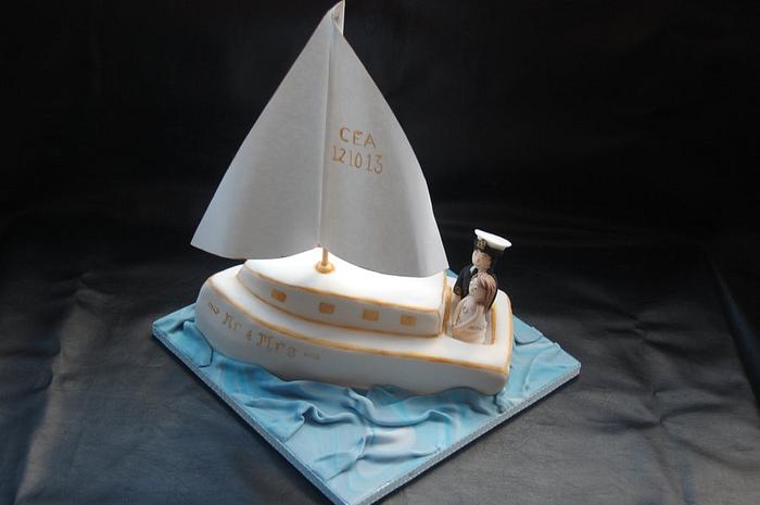 Boat Wedding Cake
