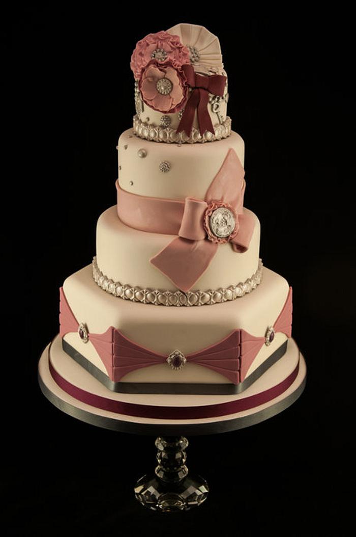 Anna Karenina inspired wedding cake