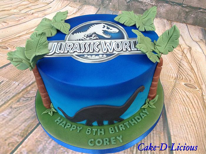 Jurassic World 8th Birthday Cake 