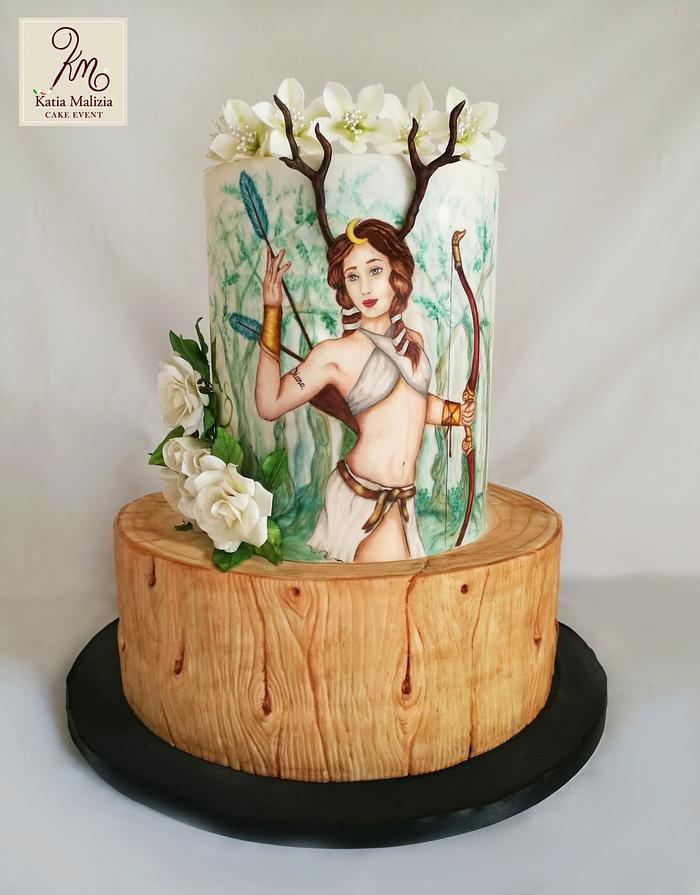Goddess diana Cake