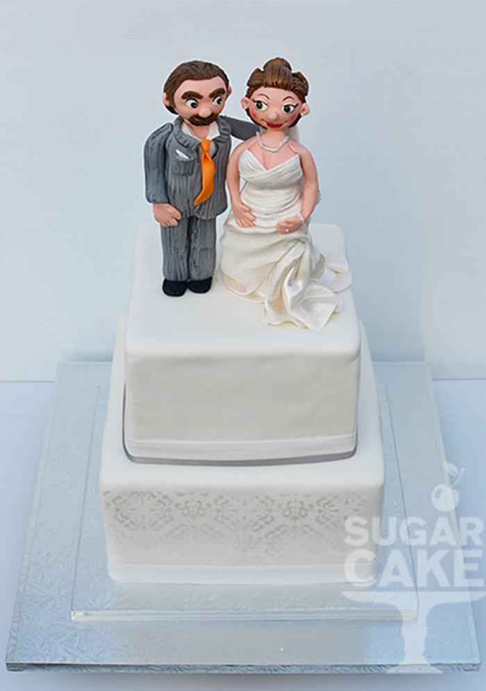 personalised wedding cake