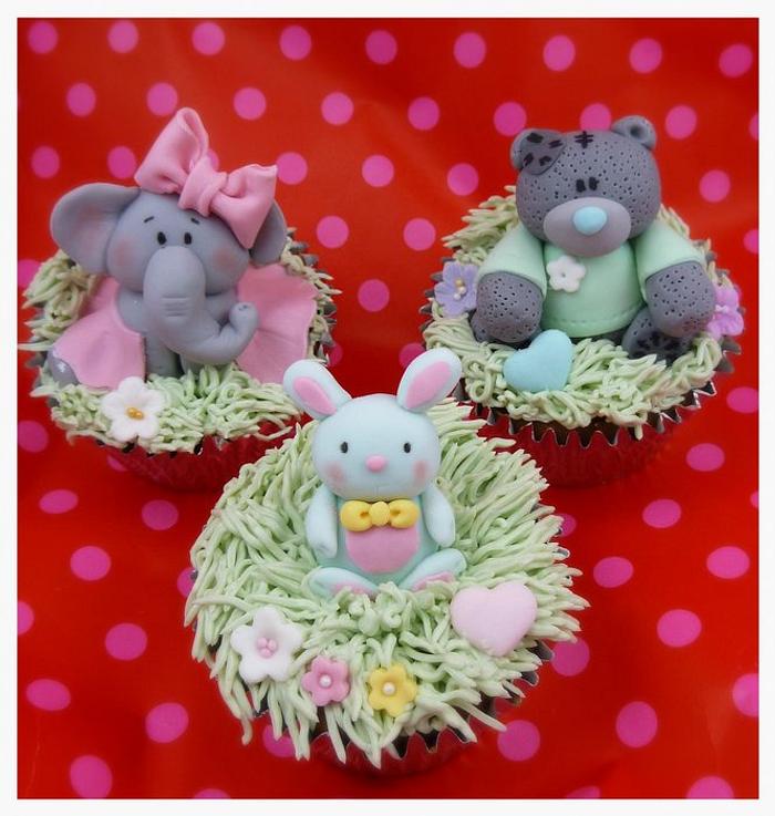 Ballerina elephant, Me to you bear & Cutie bunny cupcakes