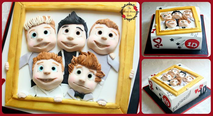 One Direction Theme Cake