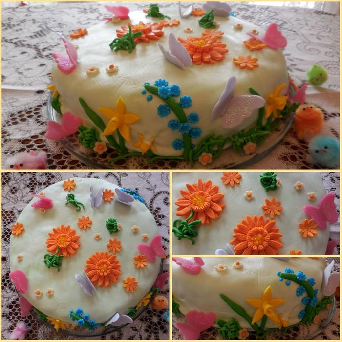 Spring flower Cake 