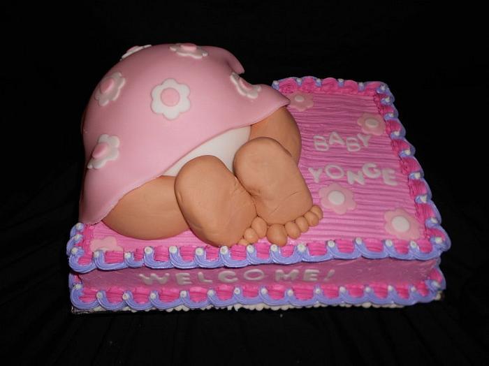 Pink Baby Rump Cake