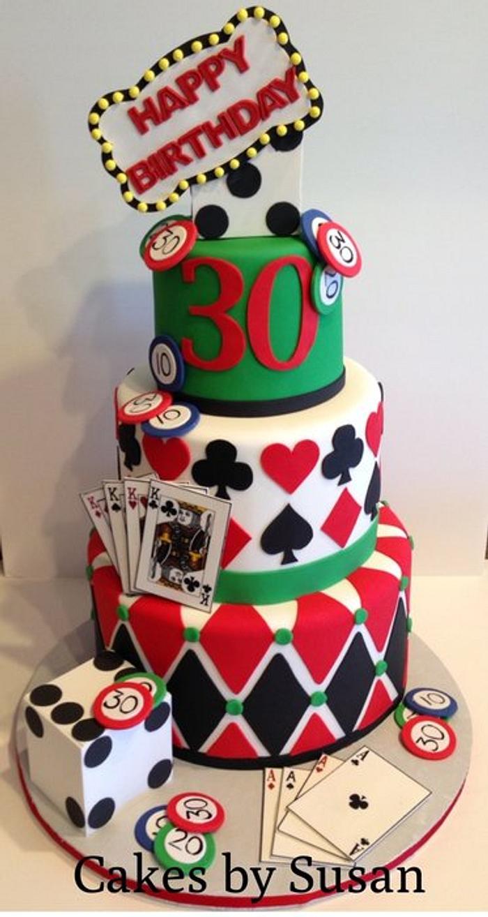 Vegas themed cake