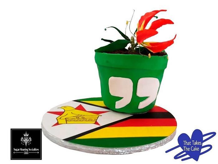 Flower pot cake - SSS Collab