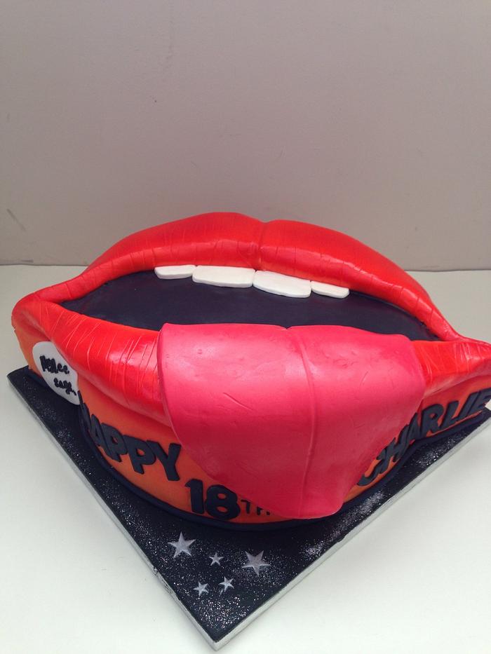 Mylee's tongue cake!