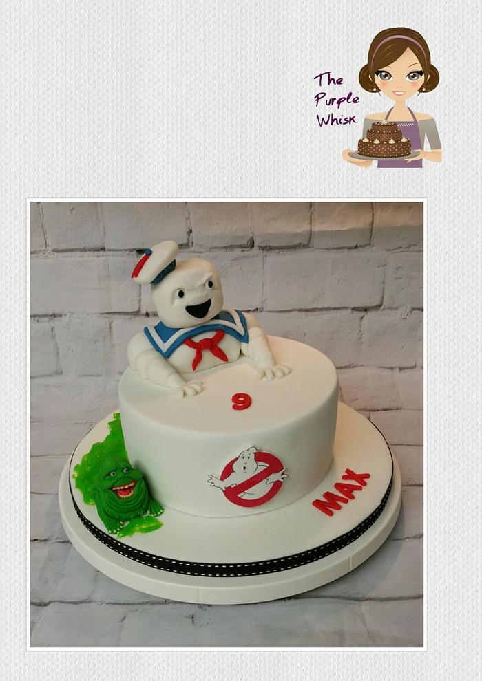 Simple Ghostbusters cake