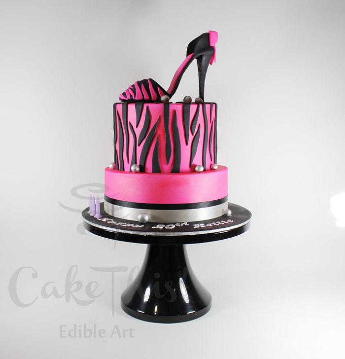 Shoe Cake - Decorated Cake by Cake This - CakesDecor