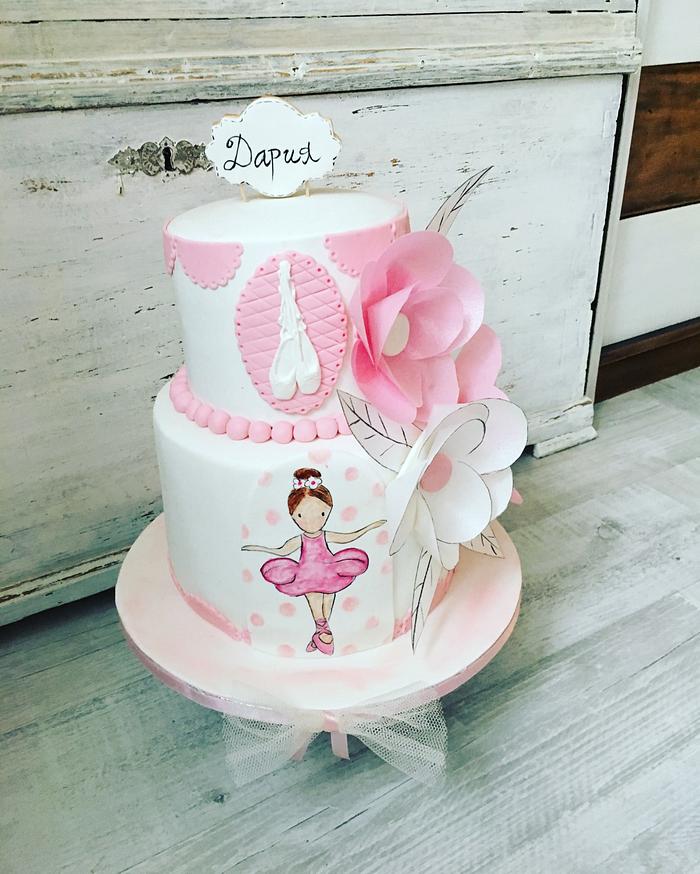 Ballerina birthday cake