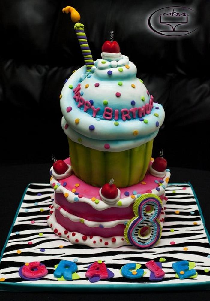 Gracie's 8th birthday cake