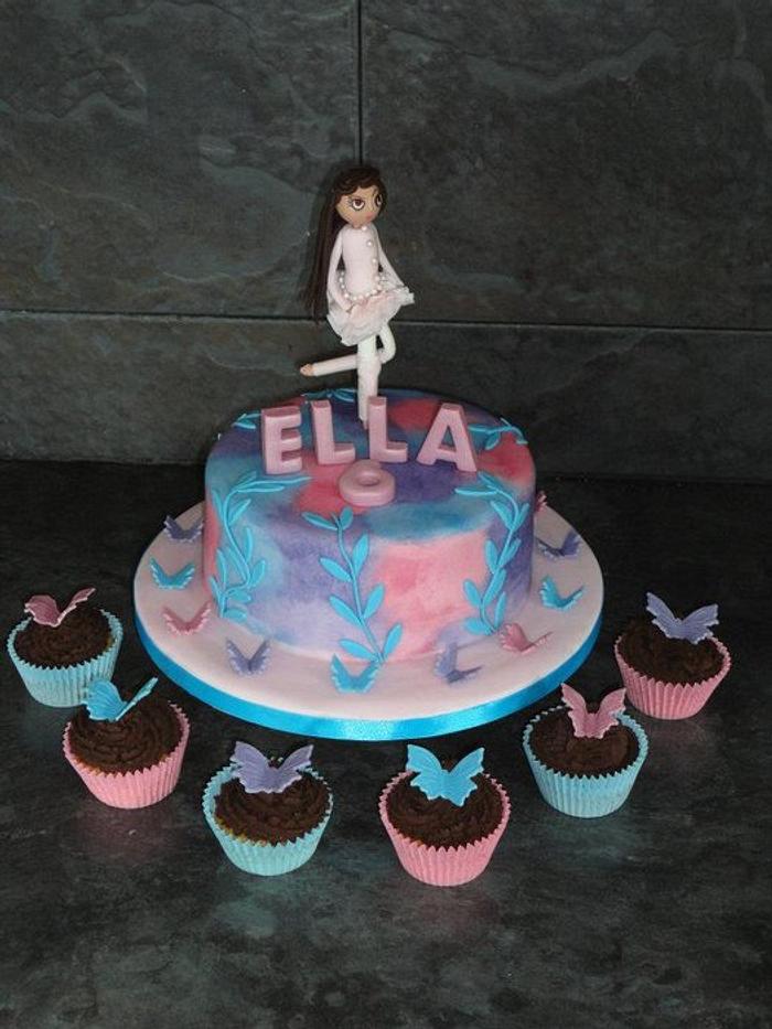 Moxie girlz ballerina birthday cake