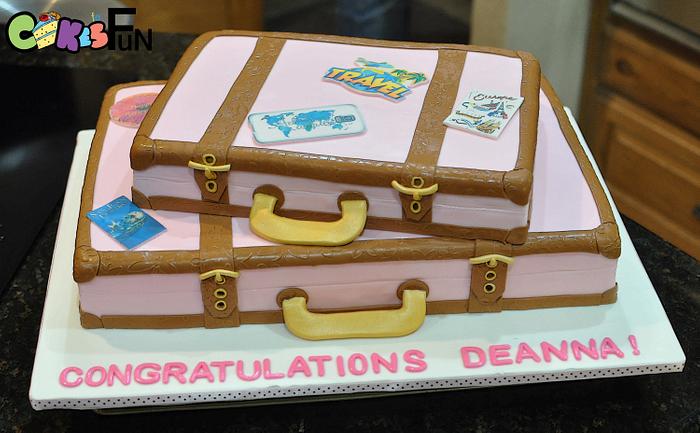 suitcase Cake