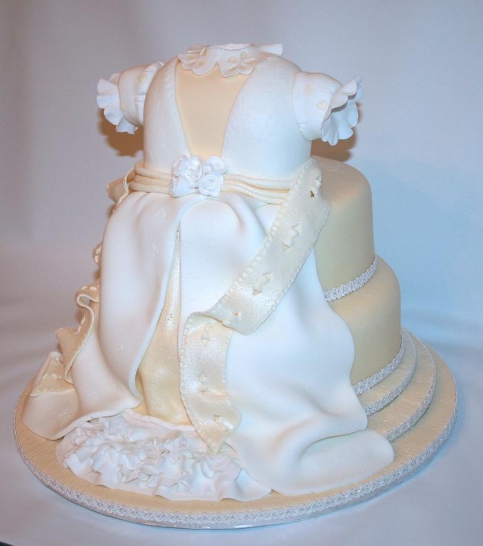 Christening Gown Cake