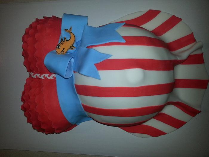Dr Seuss Belly Cake Decorated Cake By Danielle Carroll CakesDecor