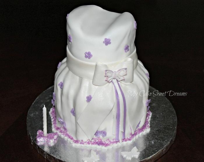 1st Birthday Dress Cake
