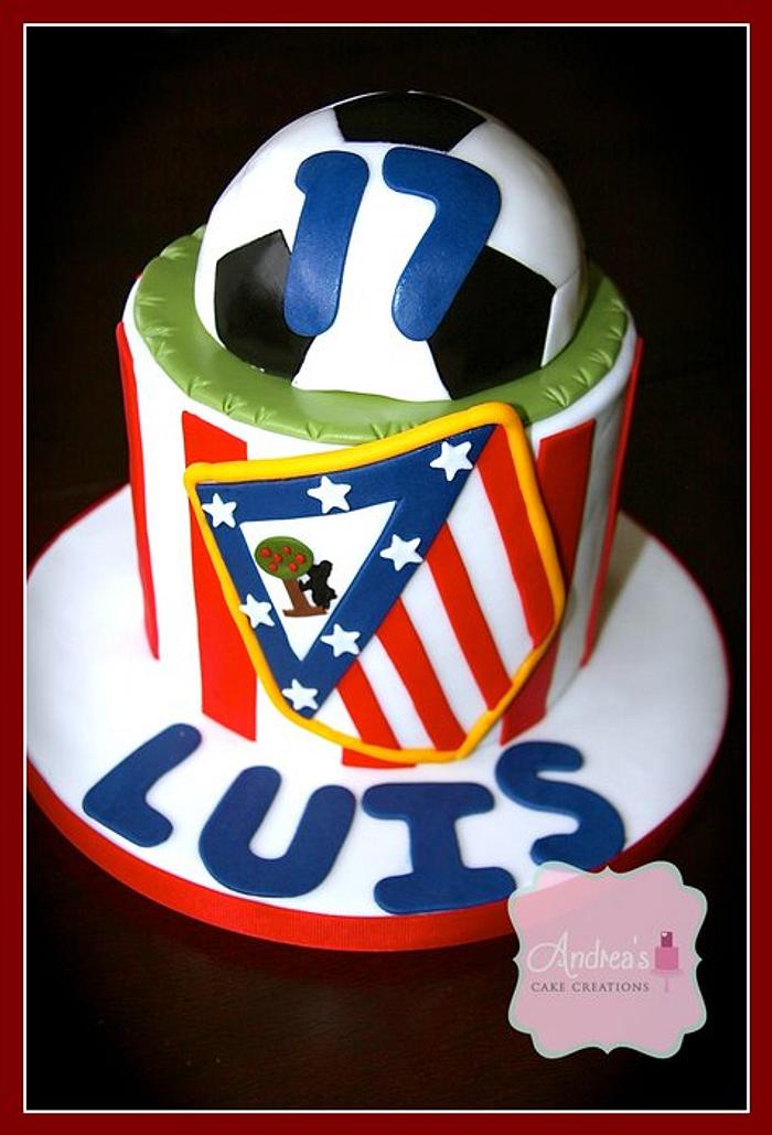 Athletico Madrid Cake