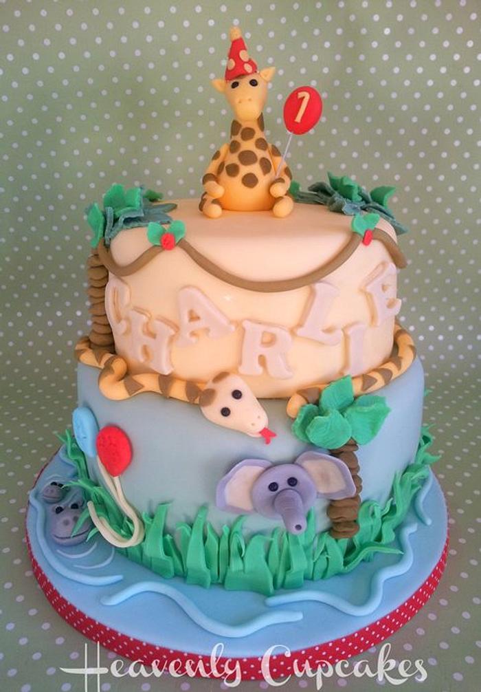Jungle themed 1st Birthday