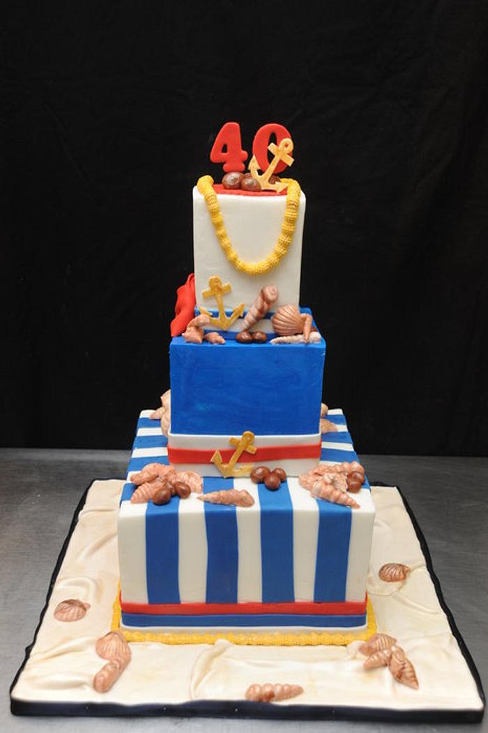 Nautical Theme Cake
