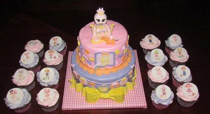 LaLaLoopsy Cake and Cupcakes