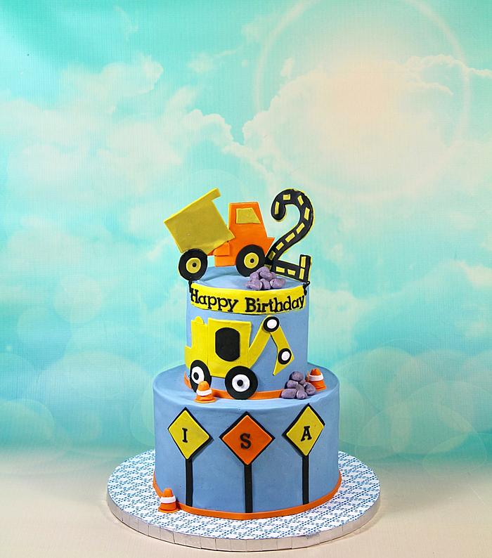 Truck themed cake