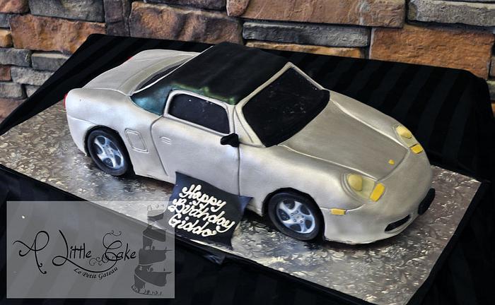 Sculpted Porsche Car Cake