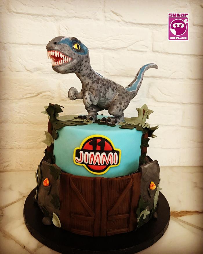 Jurassic park birthday cake 