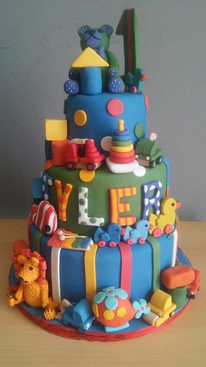 Tyler's first birthday cake