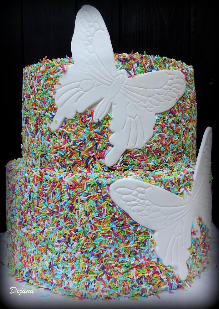 wedding cake_butterflies