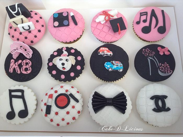 Fashion/favourite things Cupcakes 