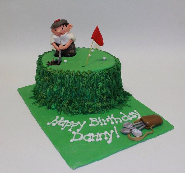 Birthday cake for a golf lover