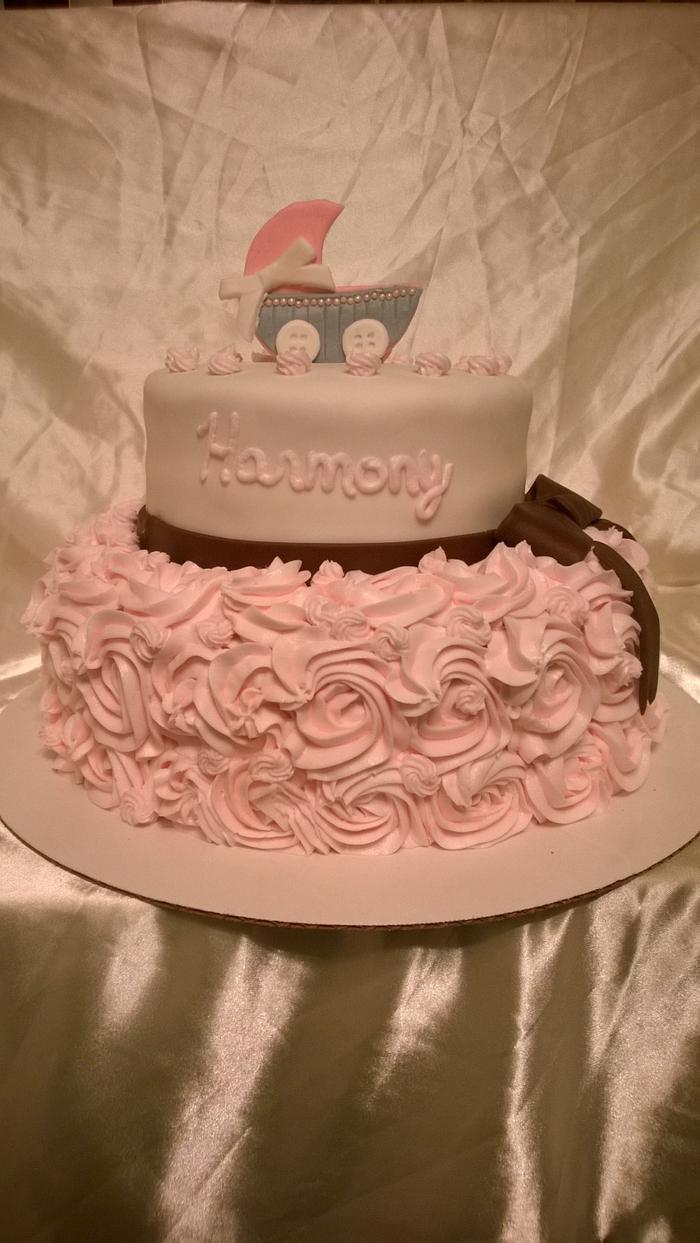 Baby Harmony's shower cake