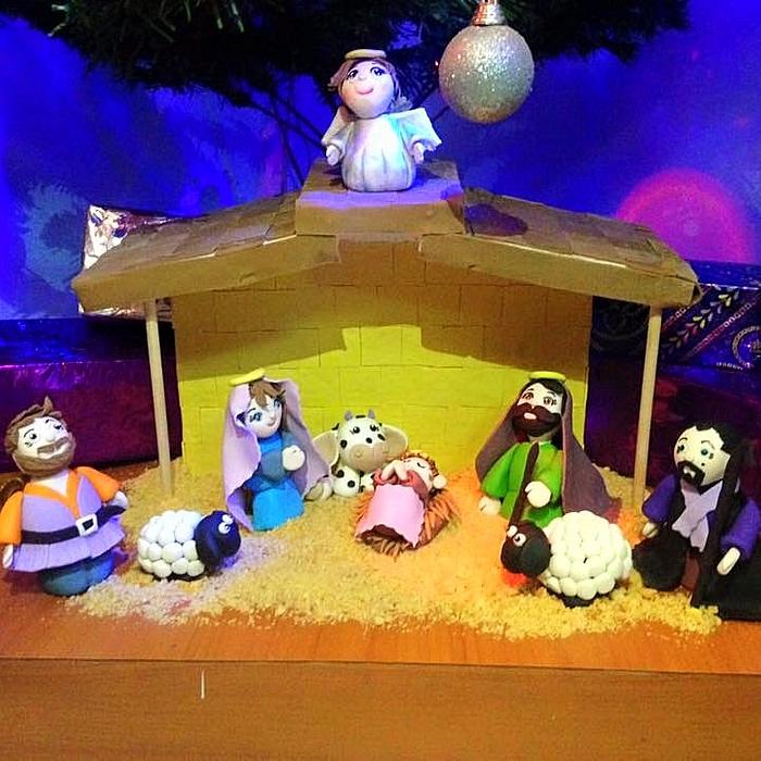 Sugar nativity scene